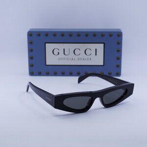 Gucci GG1779S 001 Cat Eye Sunglasses - Black/Grey